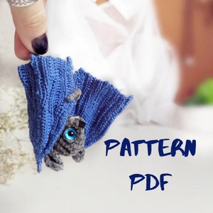 Patrón murciélago amigurumi crochet DIY tutorial en inglés