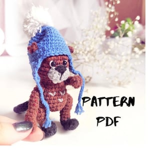 Pattern beaver crochet DIY tutorial in English