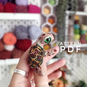 Pattern turtle amigurumi crochet DIY tutorial in English