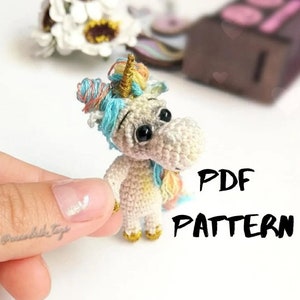 Pattern Unicorn crochet DIY tutorial in English