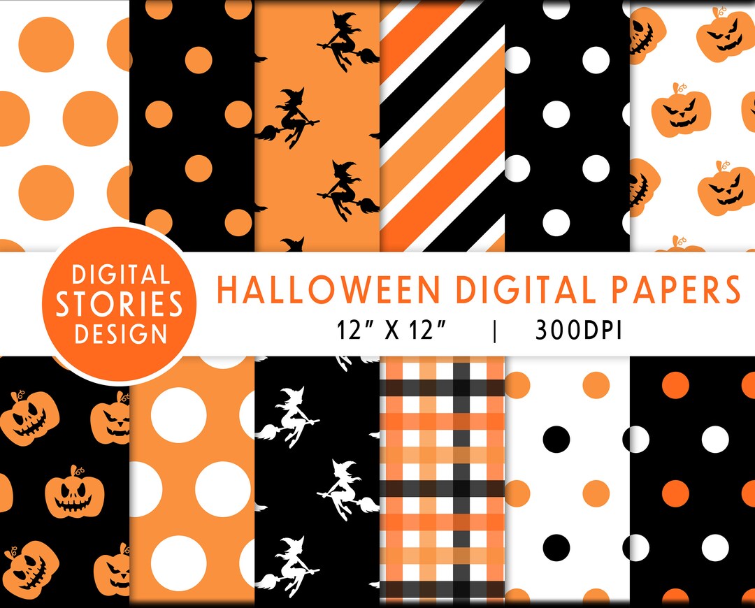 Halloween Digital Paper | Scrapbook Papers | Seamless Paper | Spoky ...