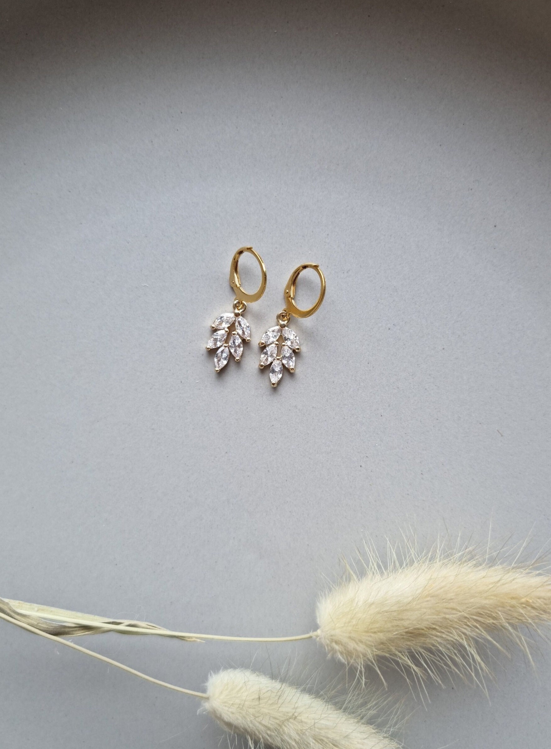 Houston - Zirkonia Rotgoldohrring Houston - (Rotgold 750) Ohrring