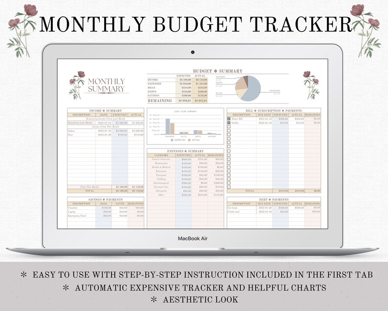 Monthly expenses spreadsheet google sheets booyboat