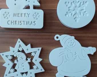 Christmas decorations to paint - Christmas ornaments to hang - Christmas tree decorations