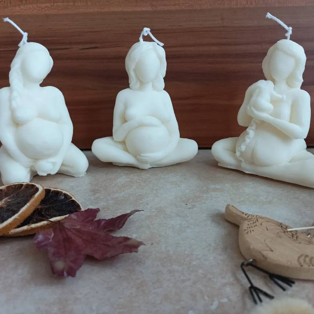 Pregnant Woman Candle Woman Giving Birth Candle Childbirth Candle Birth