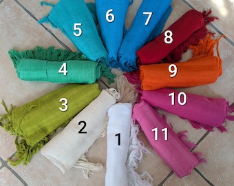 Rebozo moyen- Foulard Mexicain - Echarpe tissée - Etole - Rebozo 100% coton