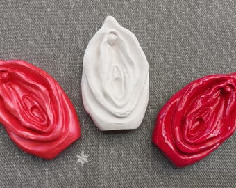 Große Keramik-Vulva - Keramik-Yoni - Heiliges Feminines - Segensgeschenk - Geschenk - Hebamme - Doula