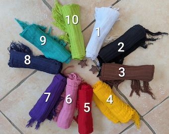 Rebozo voor klein hoofd - Rebozitos - Mexicaanse sjaal - Stola - Rebozo van 100% katoen