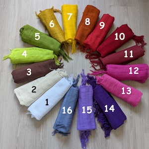 Medium Rebozo - Mexican Scarf - Woven Scarf - Stole - 100% Cotton Rebozo
