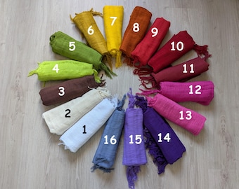 Medium Rebozo - Mexican Scarf - Woven Scarf - Stole - 100% Cotton Rebozo