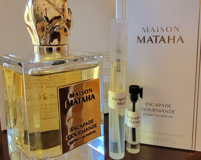 Escapade Gourmande Maison Mataha Extrait De Parfum 0.8ml Etsy