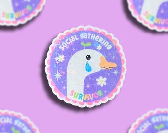 Social Gathering Survivor || Vinyl Sticker