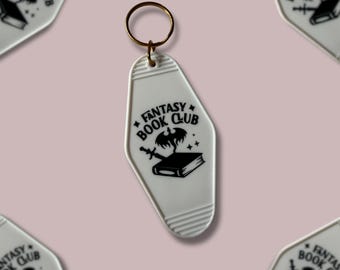Fantasy Book Club || Motel Keychain || Bookish
