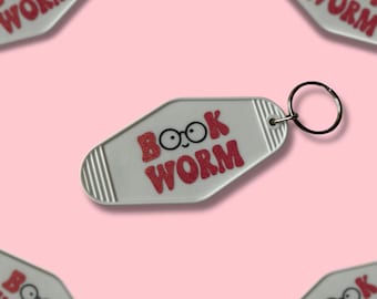 Book Worm || Motel Keychain || Bookish