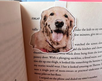 Custom Pet Photo Bookmark || Magnetic Bookmark