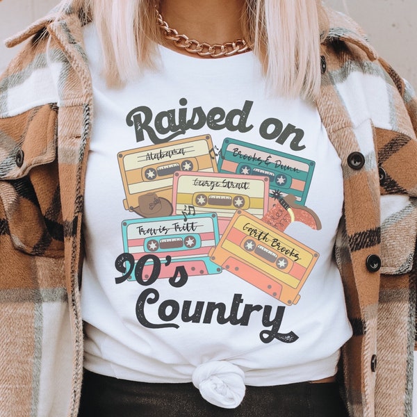 Raised on 90's Country, Country Legends, Country Music Svg, Garth Brooks, Cassette Tapes Png, Country Music Shirt Design, Digital Download