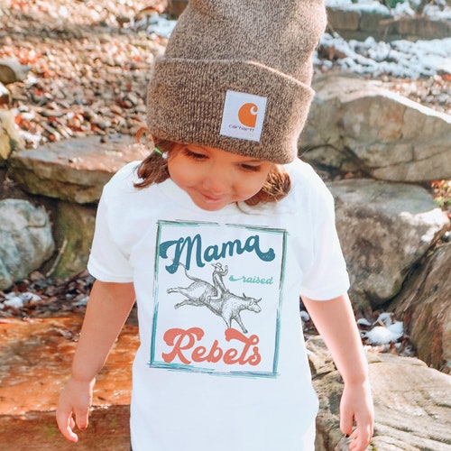 Mama Raised Rebels Cowboy Rodeo Shirt Sublimation Design for Etsy