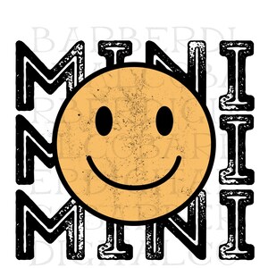 Retro Mini Sublimation Happy Face Sublimation PNG Retro - Etsy