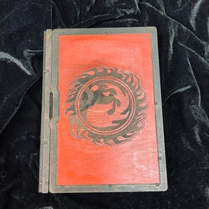 Boîte de rangement pour livres MTG, mana rouge