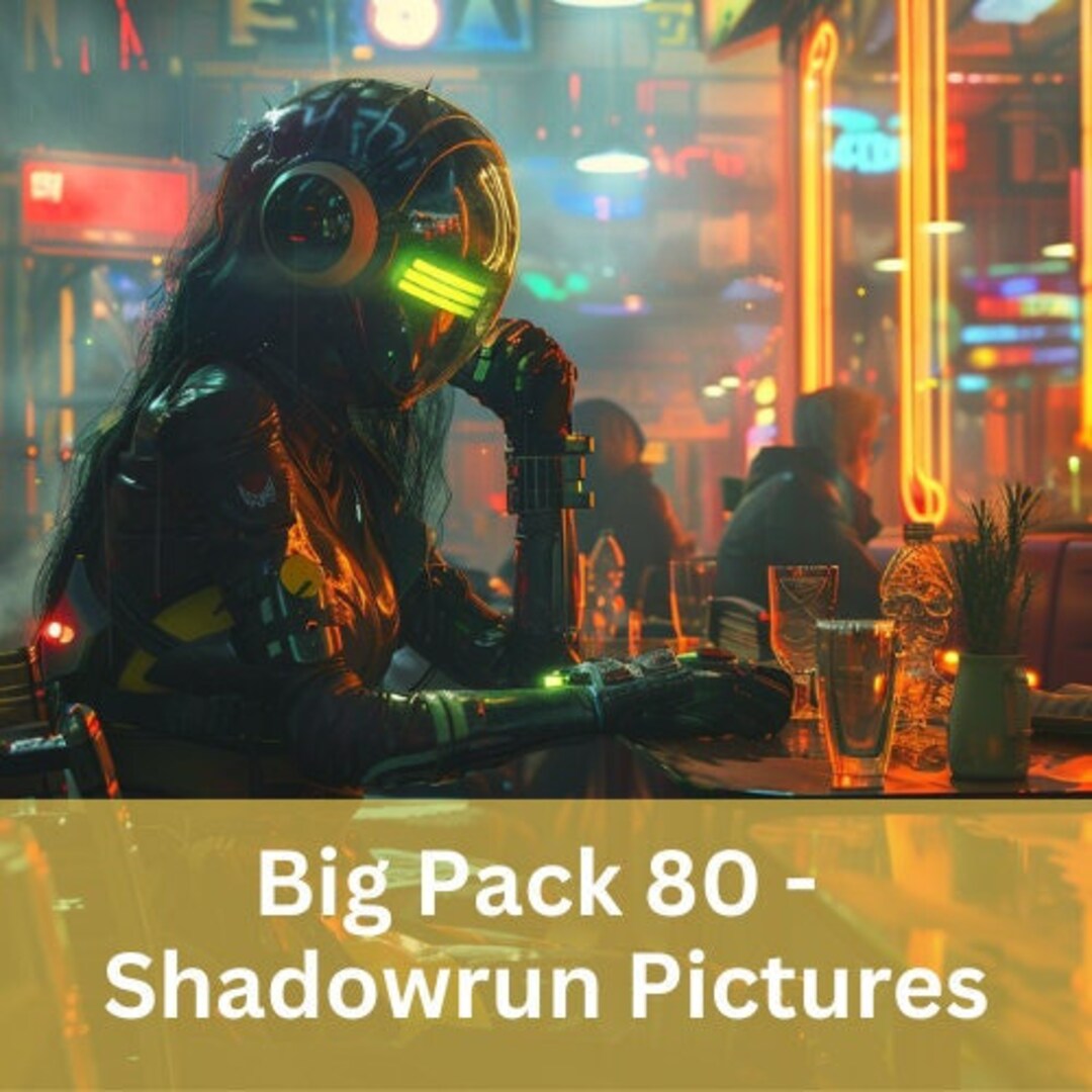 Big Pack - 80 Shadowrun Bigpack NPC - Character Pictures for Scifi ...