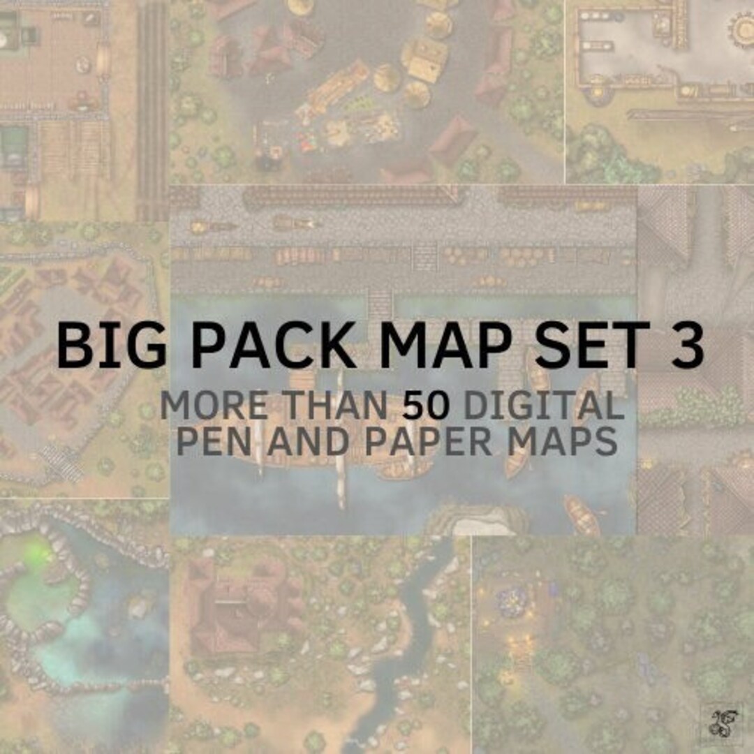 50 Digital D&D Maps – Battlemaps for RPG, VTT (digital Download) - Etsy