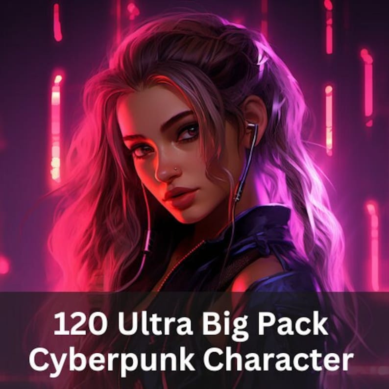 Cyberpunk Character Art – 120+ Scifi NPC Portraits - Etsy