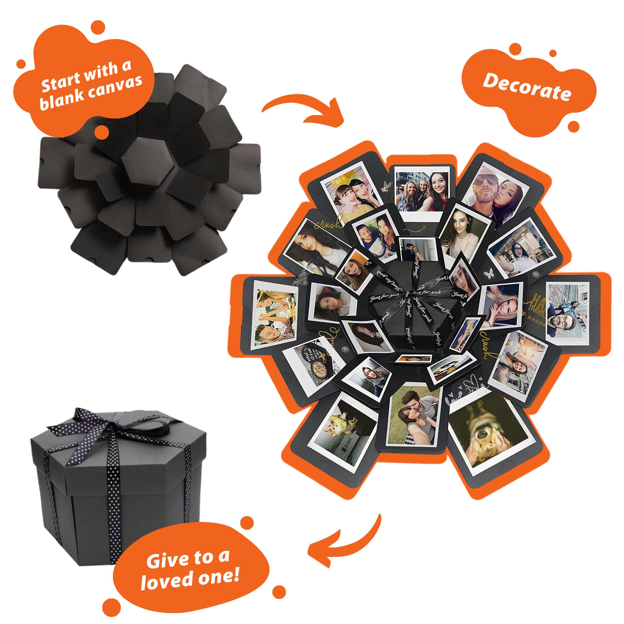 Photo Explosion Box UK (Ready Make Kit!) Dispatch in 2 days – Giftyet