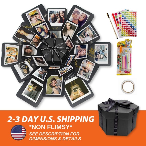 Photo Explosion Gift Box Kit Just Add Your Photos Perfect for  Anniversaries, Birthdays, Father's Day, Etc Meaningful Photo Gift Box 