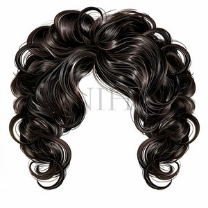Imágenes prediseñadas de cabello / 10 JPG de alta calidad / Descarga digital / Cabello de moda / Imágenes de álbumes de recortes / Arte de cabello elegante / Varios gráficos de peinados