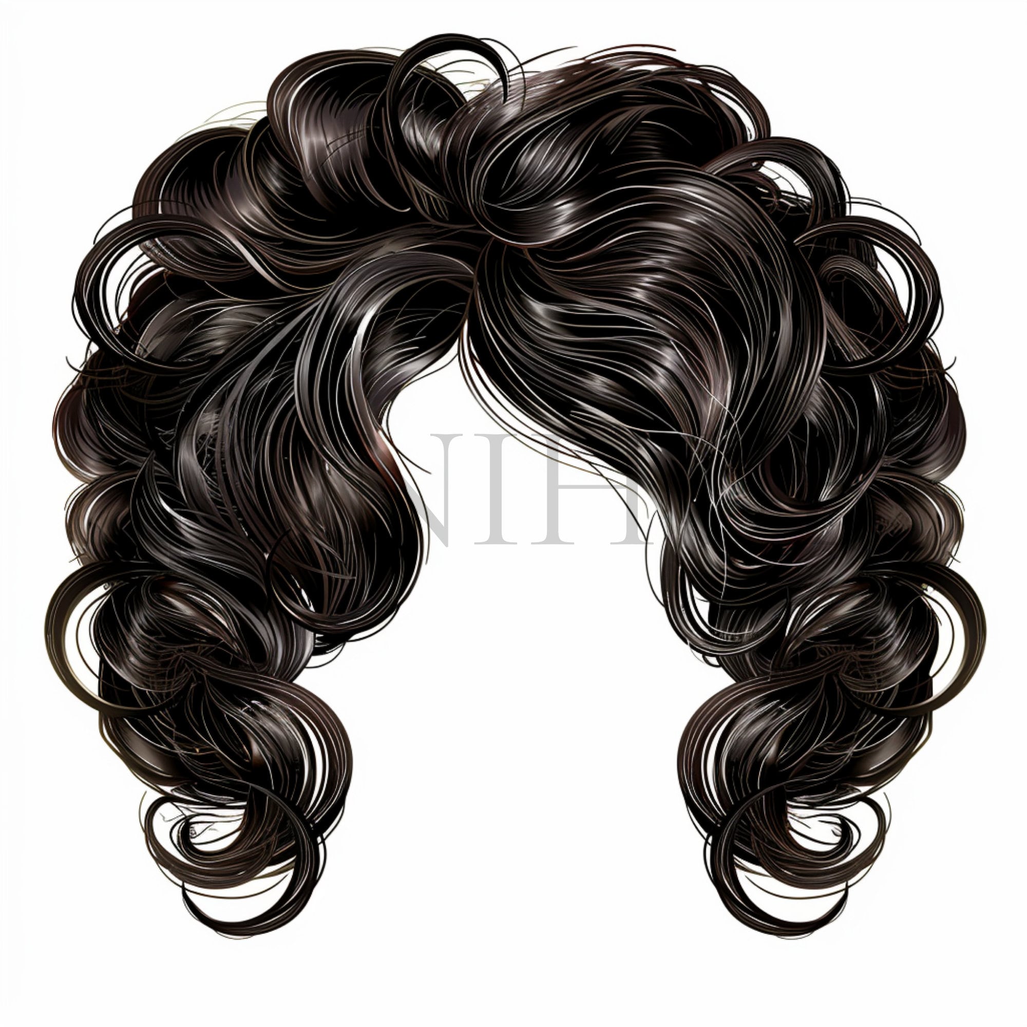 Hair Clipart 10 High Quality Jpg's Digital Download Fashion Hair ...