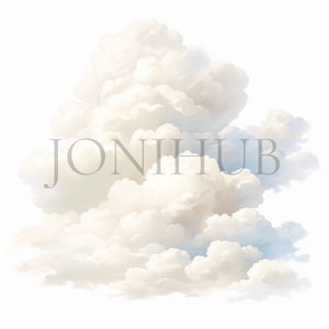 Cloud Clipart / 10 JPG de alta calidad / Descarga digital / Sky Graphics / Paquete de imágenes prediseñadas / Sky Art / Ilustraciones en la nube / Gráficos de la naturaleza