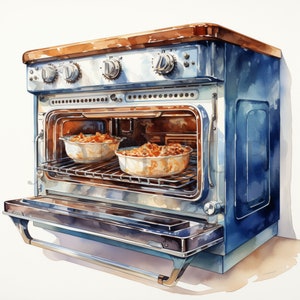 Oven Clipart | 10 High Quality JPGs | Instant Digital Download | Oven | Kitchen Appliances | Kitchen Utensils Clipart | Kitchen Clipart