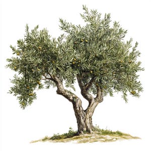 Clipart di ulivi / 10 JPG di alta qualità / Download digitale / Clipart di alberi / Pacchetto clipart / Artigianato di carta digitale / Clipart di alberi della natura