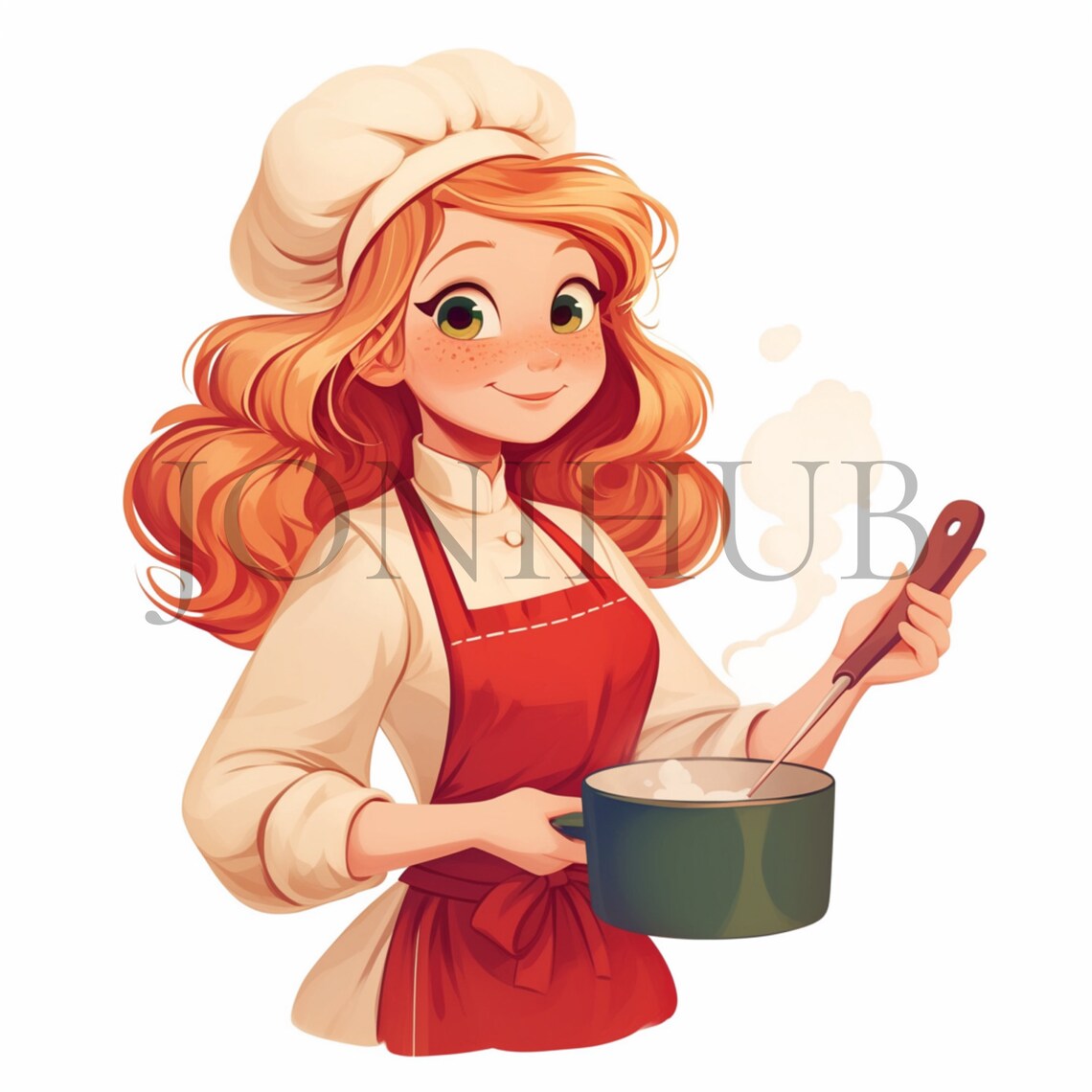 Cooking Lady Clipart 10 High Quality Jpg's Digital Download Woman in ...