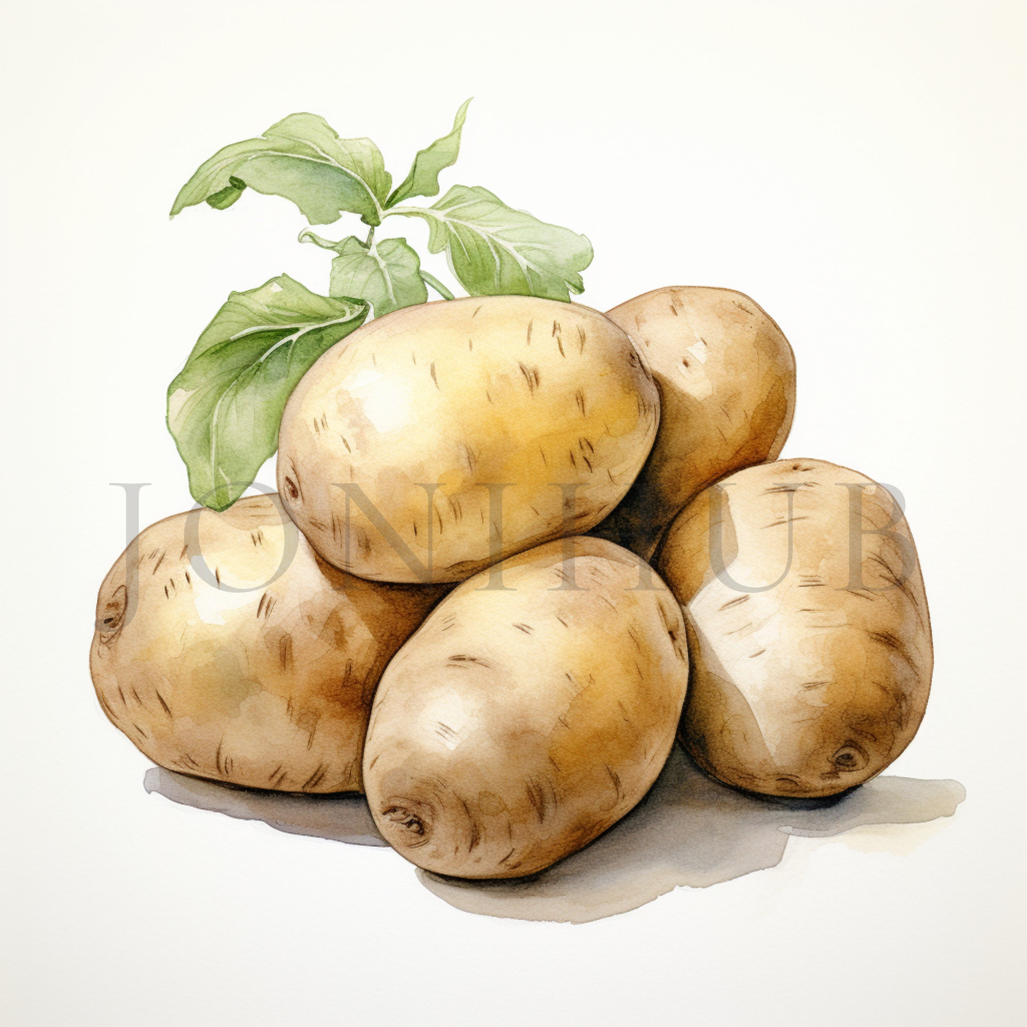 Potato Clipart | 10 High Quality Jpg's | Digital Download | Vegetable Clipart | Potato Drawings ...