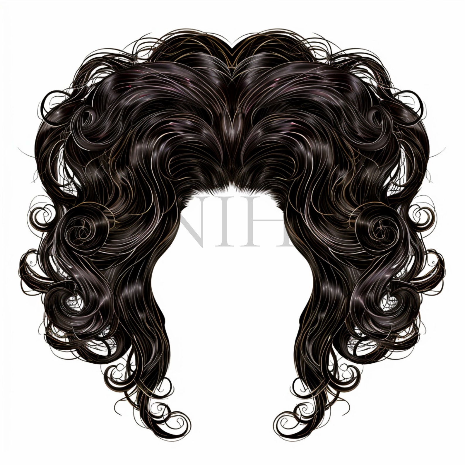 Hair Clipart 10 High Quality Jpg's Digital Download Fashion Hair ...