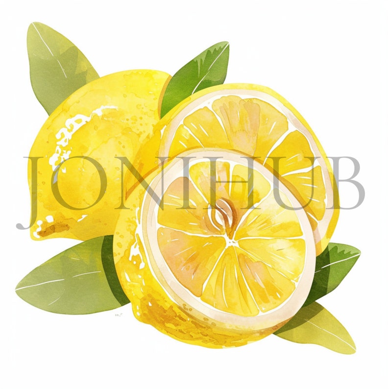 Lemons Clipart | 10 High Quality Jpg's | Digital Download | Citrus ...