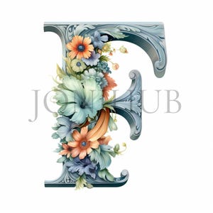 Letter F Clipart | 10 High Quality Jpg's | Digital Download ...