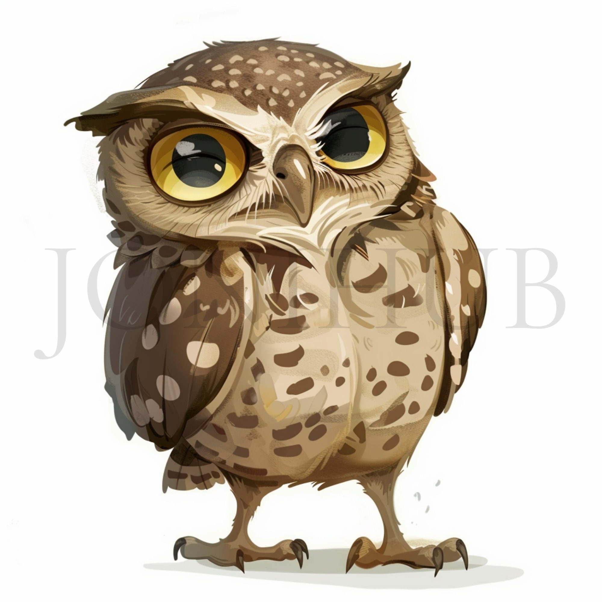 Burrowing Owl Clipart 10 High Quality Jpgs Digital Download Owl Clipart Commercial Use ...