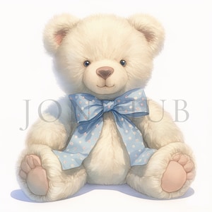 Teddy Bear Clipart | 10 High Quality JPGs | Digital download | Teddy Bear | Watercolor Teddy | Bear Clipart | Scrapbooking | Teddy Clipart