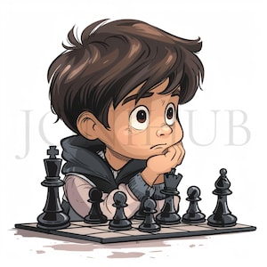 Schach Clipart | 10 hochwertige JPGs | Digitaler Download | Brettspiel Illustrationen | Kommerzielle Nutzung | Druckbare Grafik | Schach Vektor