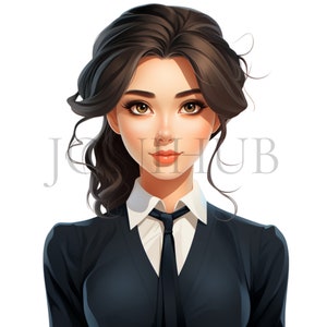 Clipart donna professionale / 10 JPG di alta qualità / Download digitale / Grafica donna d'affari / Donne professionali / Creazione digitale