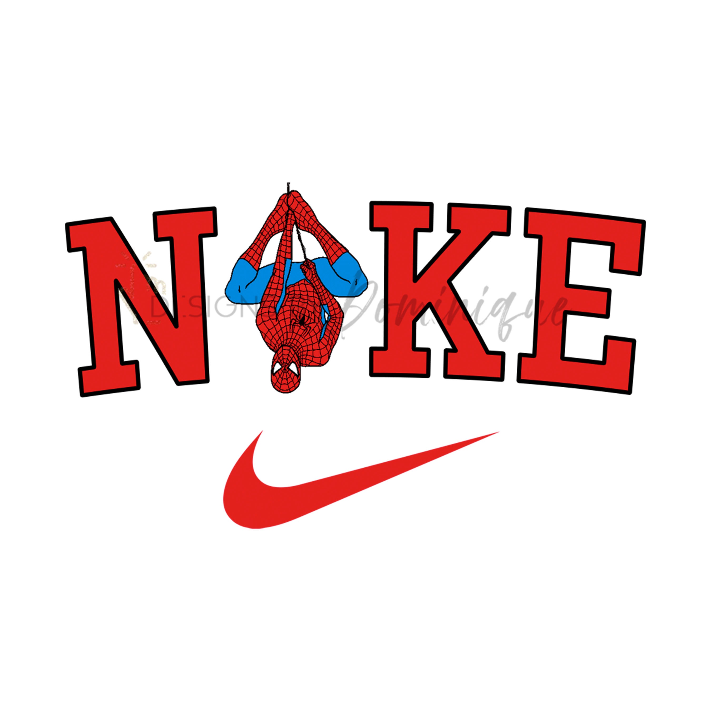 NKE Spider Man PNG EPS Vector Vintage Swoosh - Etsy España