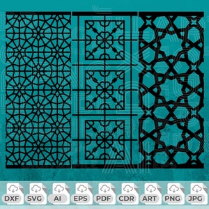 幾何学模様 SVG、壁パネル DXF ファイル、幾何学スクリーン印刷、レーザーカット ファイル、CNC ルーター ファイル、幾何学 PNG、幾何学ベクター
