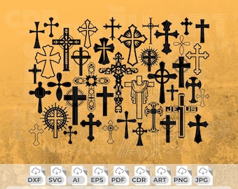 Cross Svg, Religious Png, Christian Svg, Jesus Cross Svg, Faith Svg, Catholic Art, Orthodox Cross, Cross Clipart, Cross Silhouette, Crucifix