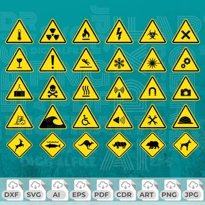 Segnale di avvertimento in formato Svg, Png di pericolo, Clipart del segnale di attenzione, Segnale di sicurezza in formato Svg, Segnale di pericolo, Simbolo di avvertimento, Segnale di avvertimento per animali, Segnaletica stradale, Vettore