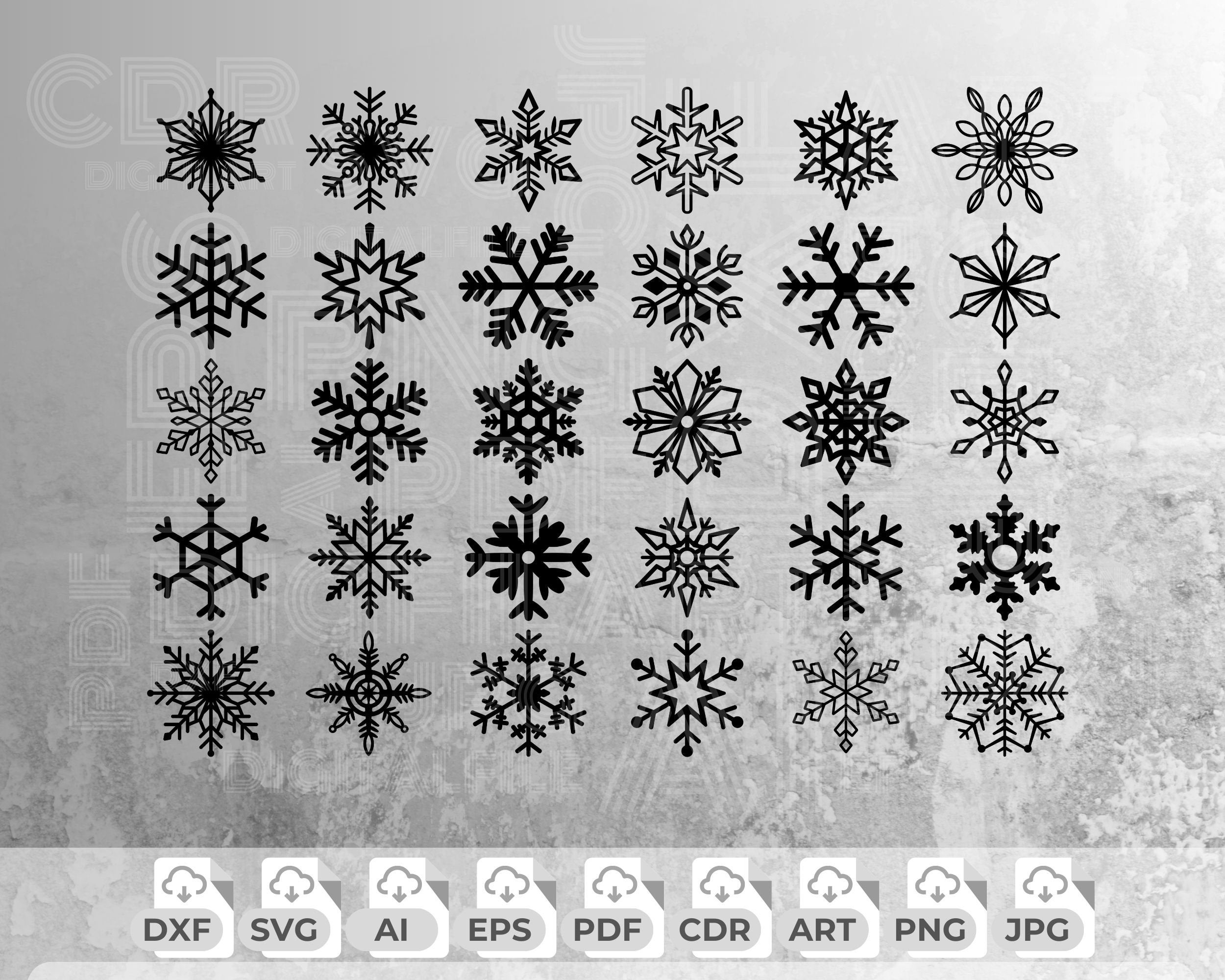 Snowflake Svg Router Snowflake Svg Bundle, Christmas Snowflake Png, Winter Clipart ...