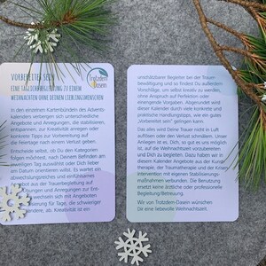 Adventskalender für Trauernde eine tägliche Begleitung zur Vorbereitung auf Weihnachten 89 inspirierende Karten in gestalteter Box Bild 7