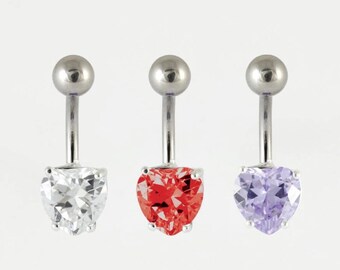 PlayBoy Style 3-Bunny Rhinestone Navel Ring – Stainless Steel Barbell Belly Bar