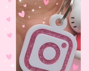 Portachiavi NFC Personalizzato Con Logo Instagram - Per Influencer E Aziende